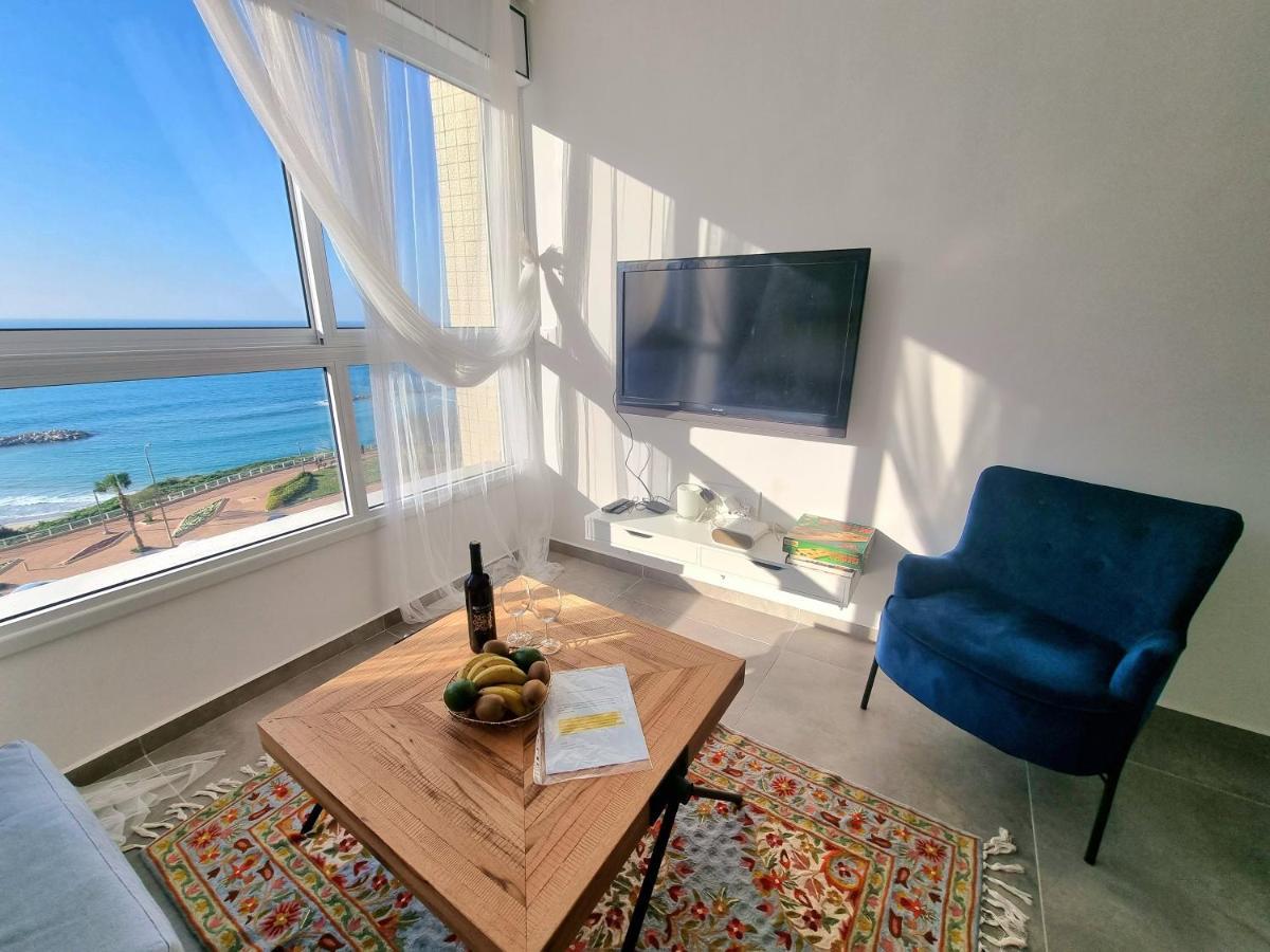 Beautiful 2-Bedroom Sea-View Apartment 内坦亚 外观 照片